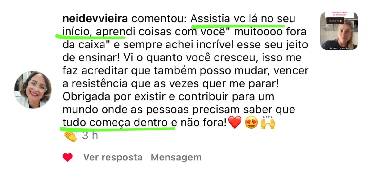 Depoimento de aluna 2