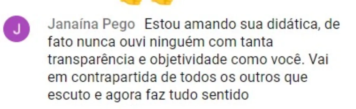 Depoimento de aluna 3